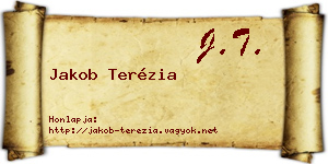 Jakob Terézia névjegykártya